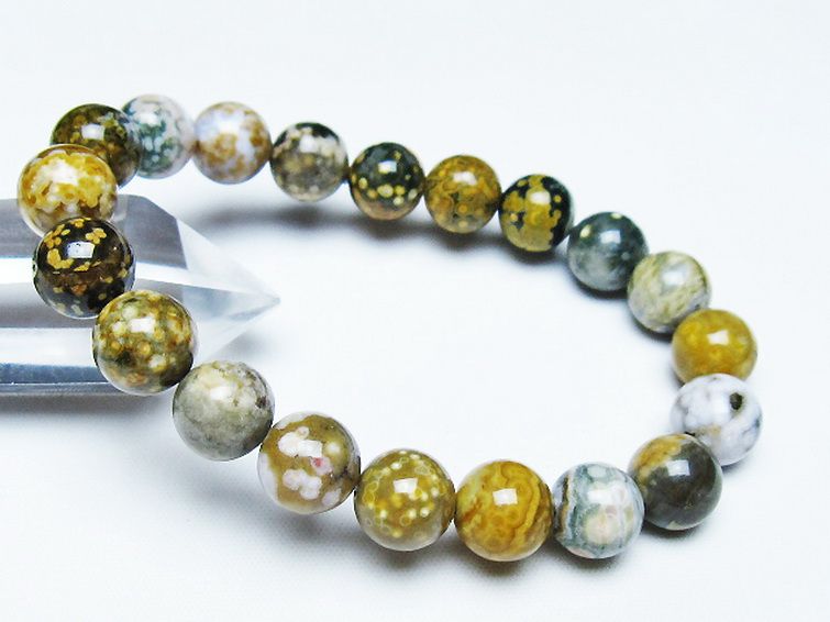 オーシャンジャスパー ブレスレット 10mm [t153-3456] 1枚目