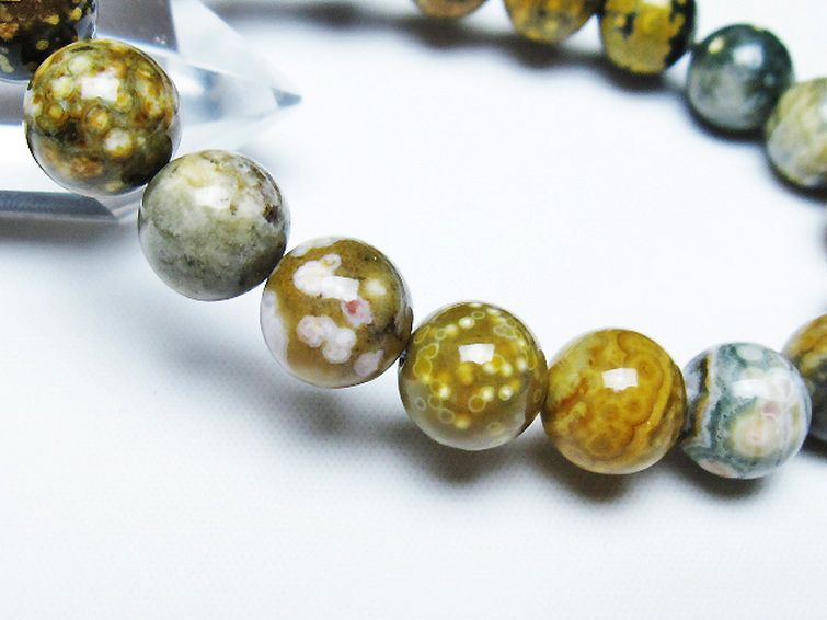 オーシャンジャスパー ブレスレット 10mm [t153-3456] 3枚目