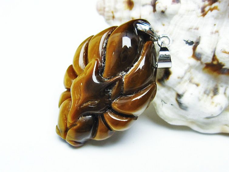 タイガーアイ ペンダント [T157-2793] 3枚目