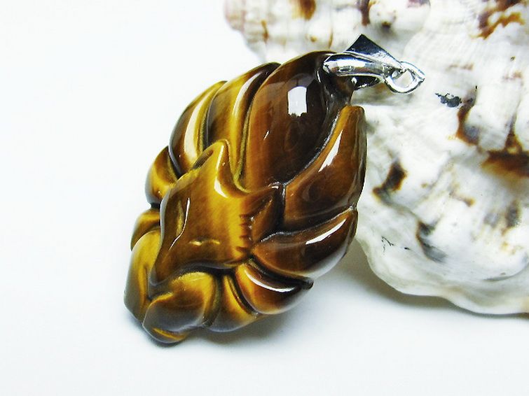 タイガーアイ ペンダント [t157-2914] 3枚目