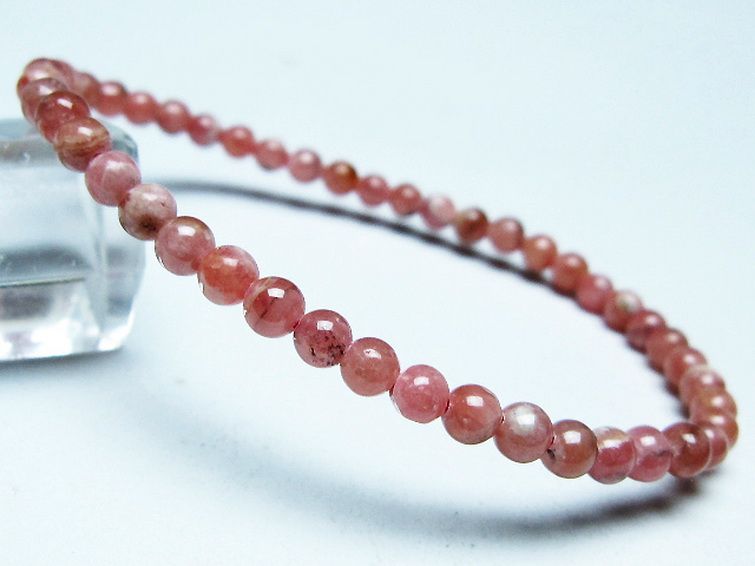 インカローズ ロードクロサイト ブレスレット 4mm [T16-15369] 1枚目