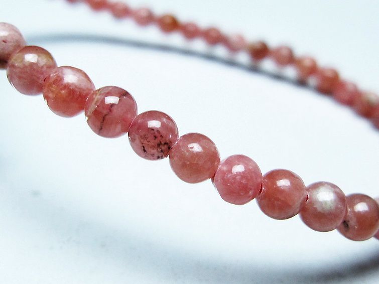 インカローズ ロードクロサイト ブレスレット 4mm [T16-15369] 3枚目