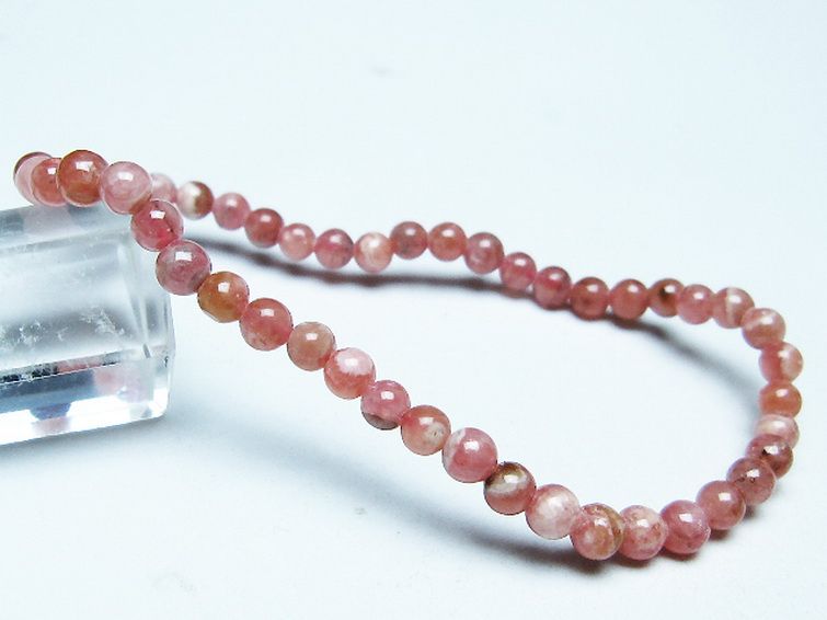 インカローズ ロードクロサイト ブレスレット 4mm [T16-15371] 1枚目