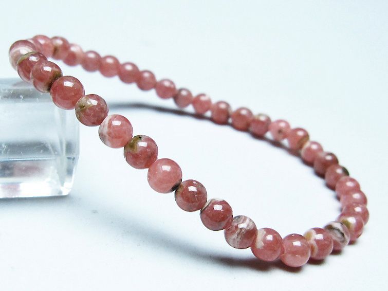 インカローズ ロードクロサイト ブレスレット 5mm [T16-15379] 1枚目