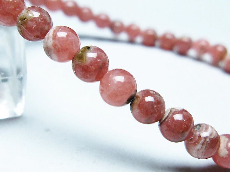 インカローズ ロードクロサイト ブレスレット 5mm [T16-15379] 3枚目