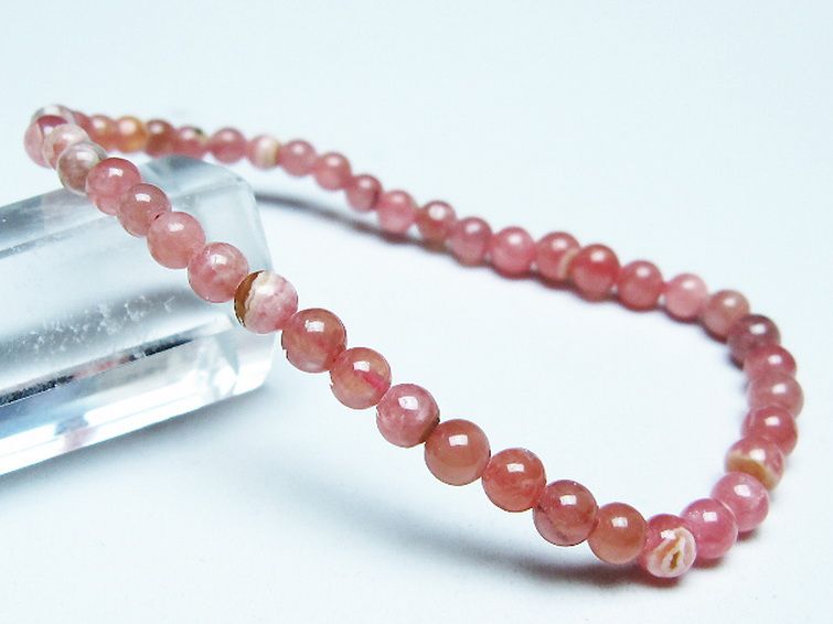 インカローズ ロードクロサイト ブレスレット 4mm [T16-15479] 1枚目