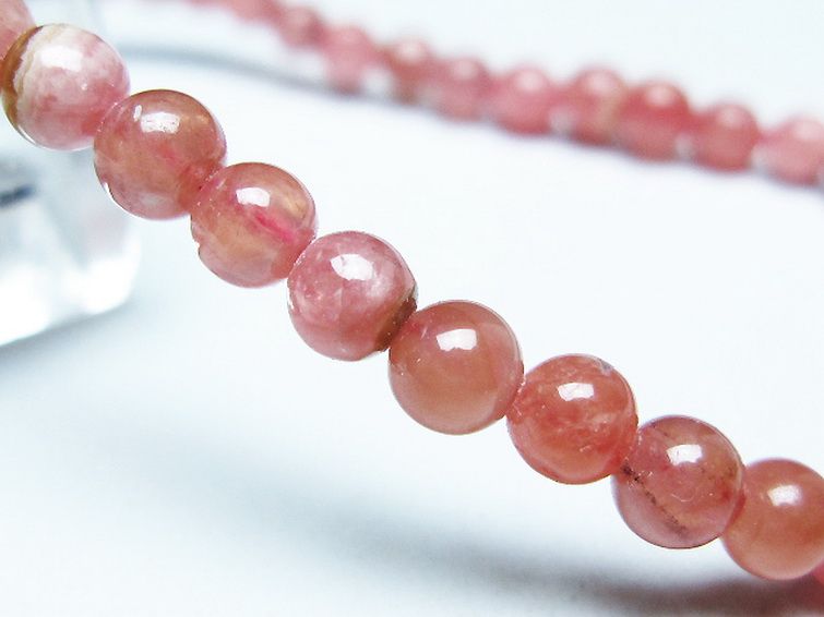 インカローズ ロードクロサイト ブレスレット 4mm [T16-15479] 3枚目