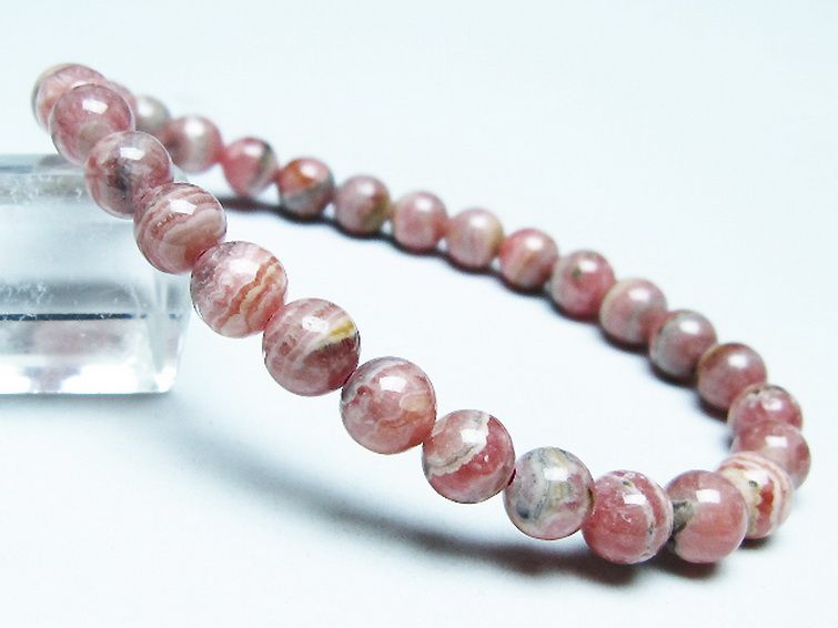 インカローズ ロードクロサイト ブレスレット 7mm [T16-15533] 1枚目