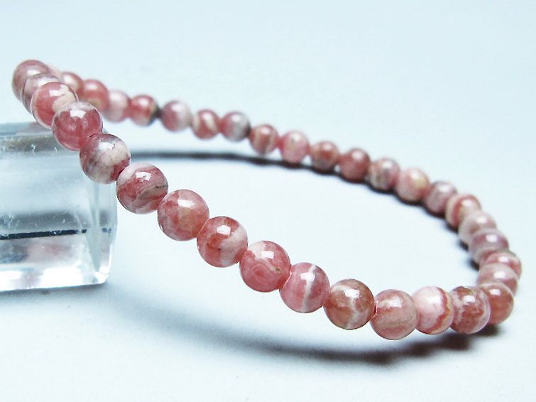 インカローズ ロードクロサイト ブレスレット 5mm [T16-15569] 1枚目