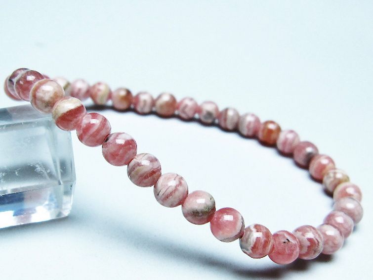 インカローズ ロードクロサイト ブレスレット 5mm [T16-15593] 1枚目