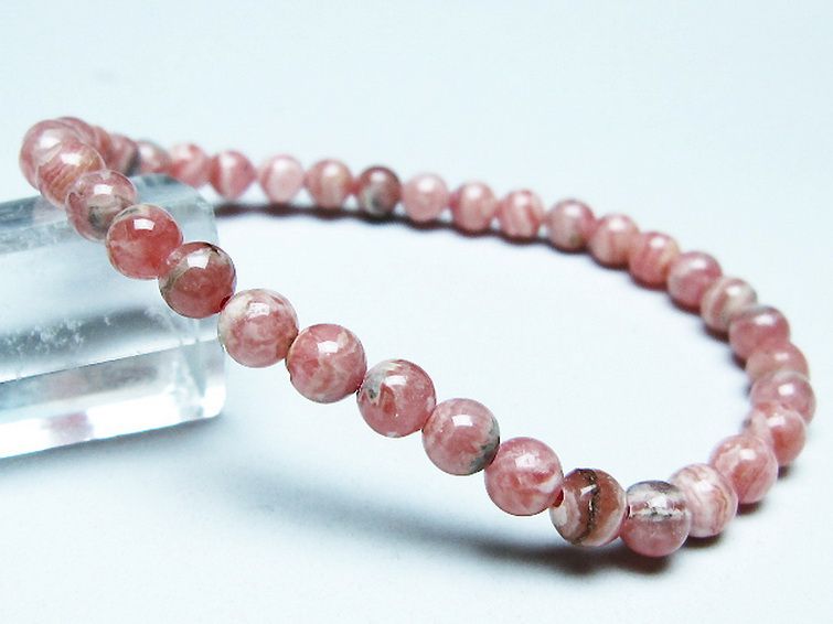 インカローズ ロードクロサイト ブレスレット 5mm [T16-15618] 1枚目