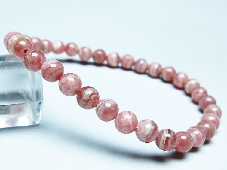 インカローズ ロードクロサイト ブレスレット 5mm [t16-15629]