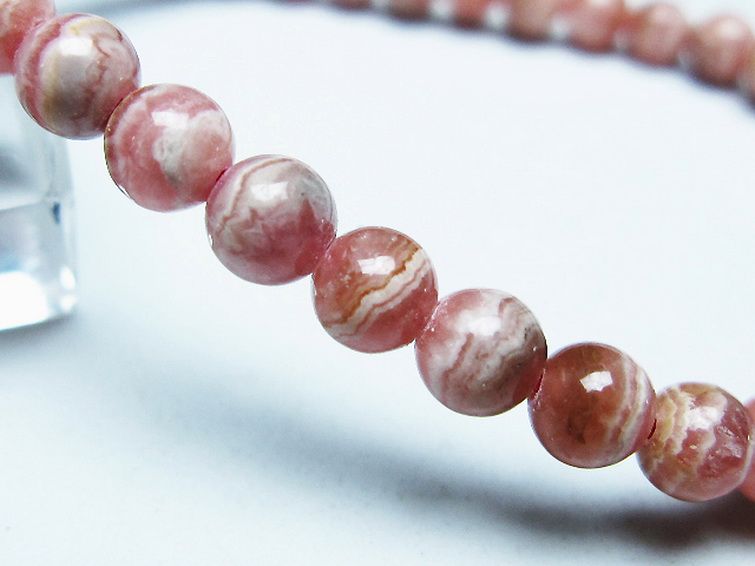 インカローズ ロードクロサイト ブレスレット 5mm [T16-15668] 3枚目