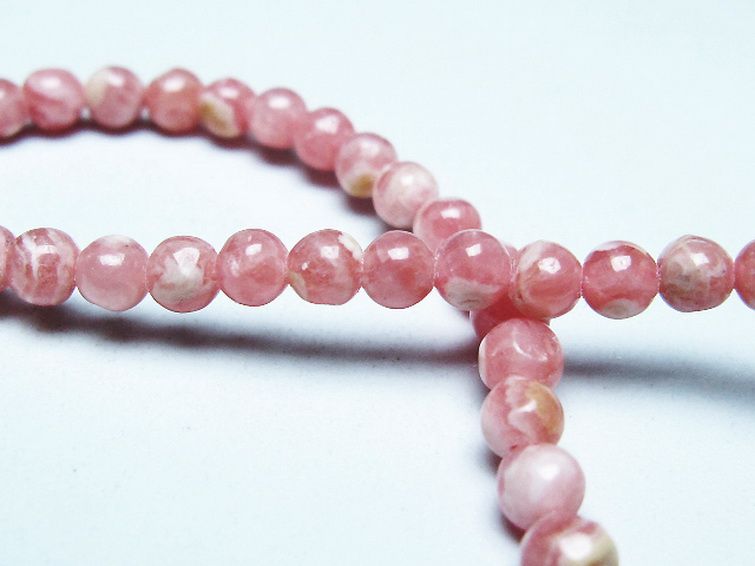 インカローズ ロードクロサイト ブレスレット 4mm [t16-15678]