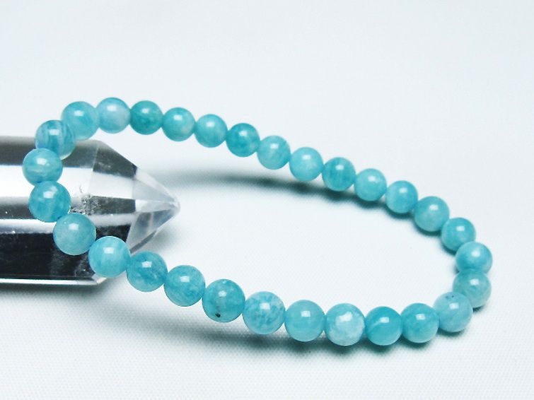 アマゾナイト ブレスレット 6mm [T161-11545] 1枚目