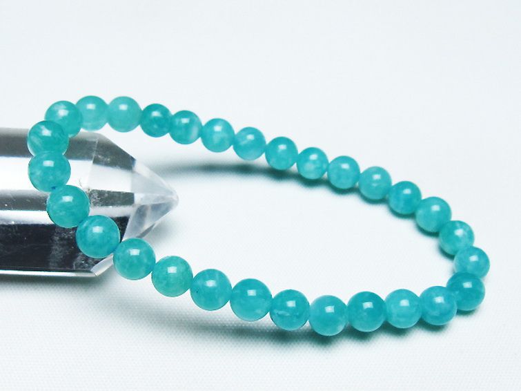 アマゾナイト ブレスレット 6mm [T161-11595] 1枚目