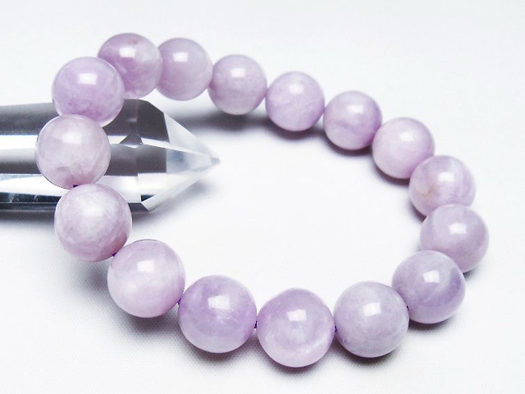 クンツァイト ブレスレット 14mm [T17-7027] 1枚目