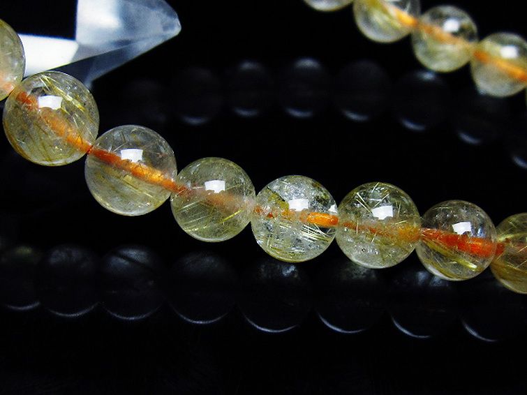 ゴールドタイチンルチル ブレスレット 7mm [T171-7714] 3枚目