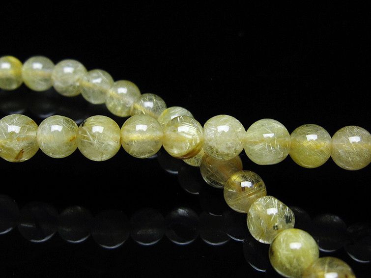 ゴールドタイチンルチル ブレスレット 5mm [t171-8023] 2枚目