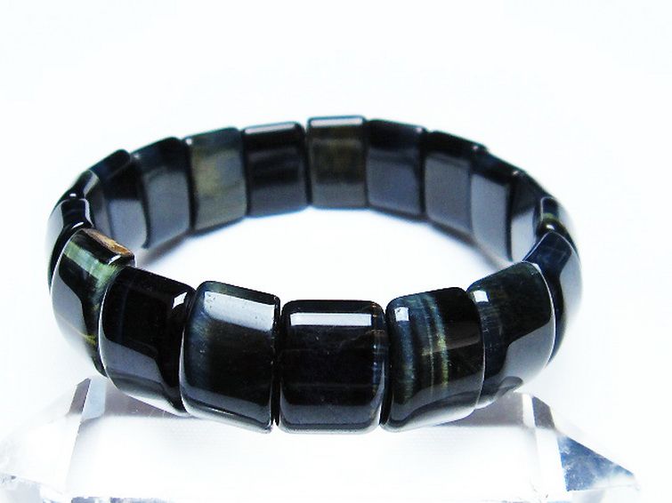 ブルータイガーアイ※青虎目石 バングル [t173-4684] 1枚目