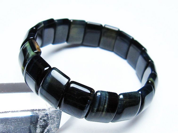 ブルータイガーアイ※青虎目石 バングル [t173-4684] 2枚目