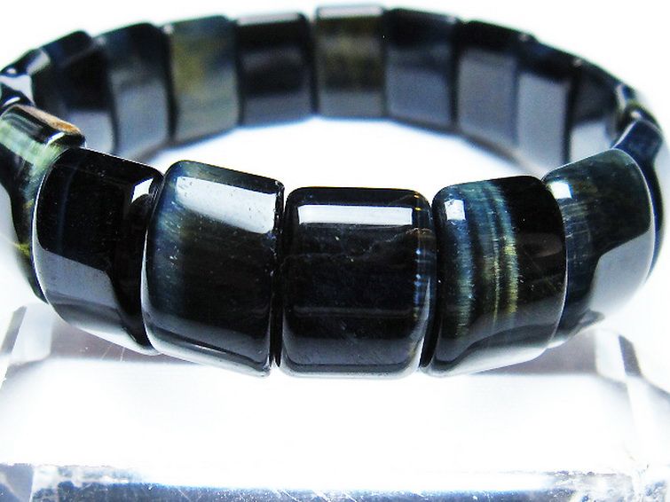ブルータイガーアイ※青虎目石 バングル [t173-4684] 3枚目
