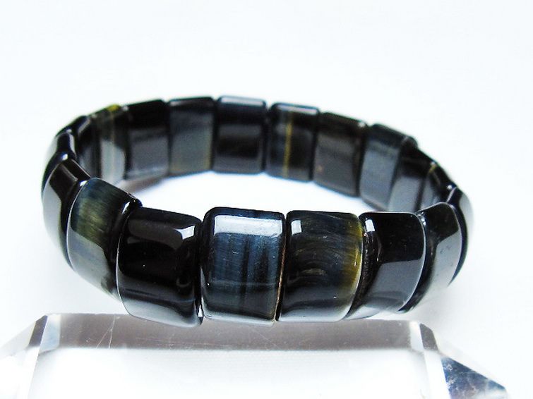 ブルータイガーアイ※青虎目石 バングル [t173-4987] 1枚目
