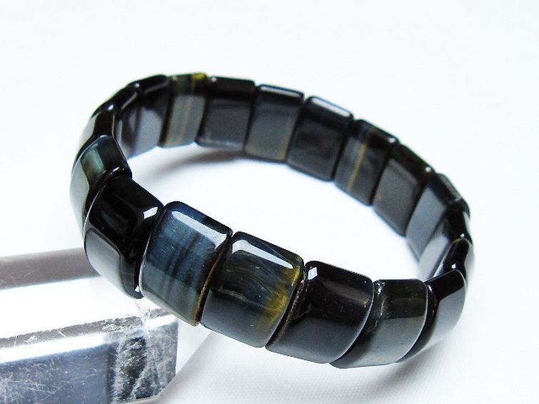 ブルータイガーアイ※青虎目石 バングル [t173-4987] 2枚目