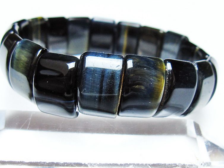 ブルータイガーアイ※青虎目石 バングル [t173-4987] 3枚目