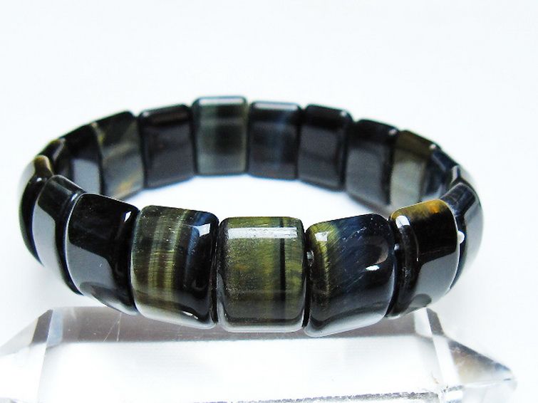ブルータイガーアイ※青虎目石 バングル [t173-4988] 1枚目