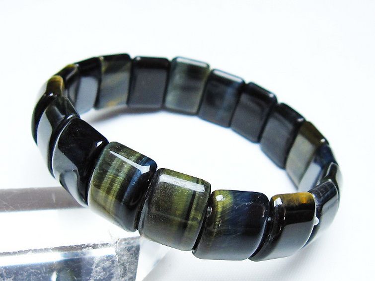 ブルータイガーアイ※青虎目石 バングル [t173-4988] 2枚目