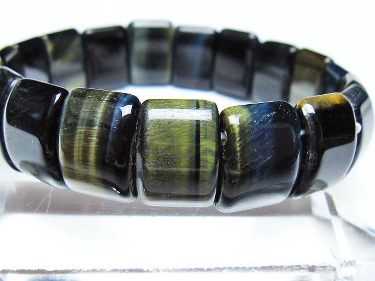 ブルータイガーアイ※青虎目石 バングル [t173-4988] 3枚目