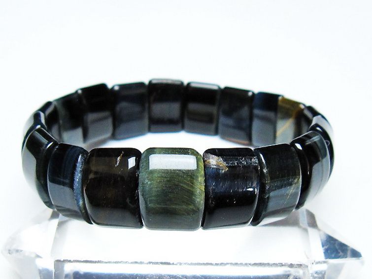 ブルータイガーアイ※青虎目石 バングル [t173-4994] 1枚目
