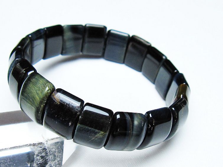 ブルータイガーアイ※青虎目石 バングル [t173-4994] 2枚目