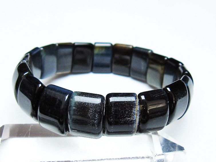 ブルータイガーアイ※青虎目石 バングル [t173-5009] 1枚目