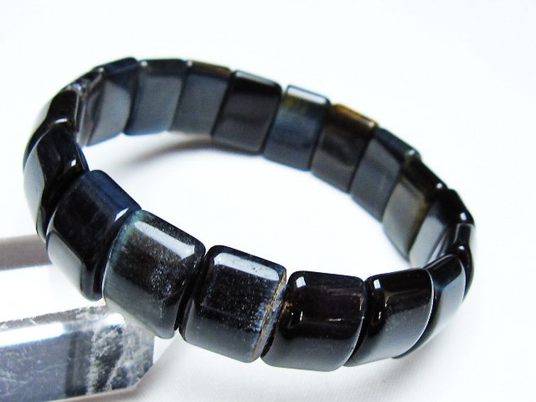 ブルータイガーアイ※青虎目石 バングル [t173-5009] 2枚目