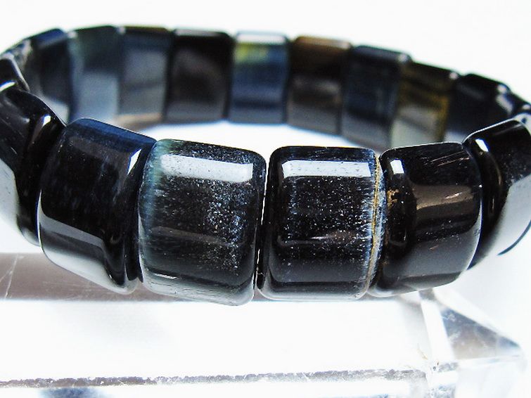 ブルータイガーアイ※青虎目石 バングル [t173-5009] 3枚目