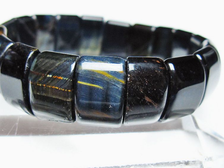 ブルータイガーアイ※青虎目石 バングル [t173-5038] 3枚目