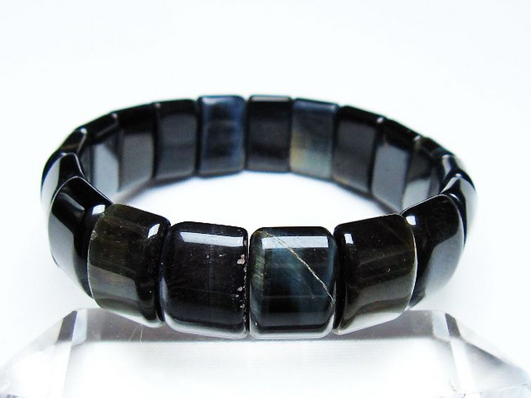 ブルータイガーアイ※青虎目石 バングル [t173-5050] 1枚目