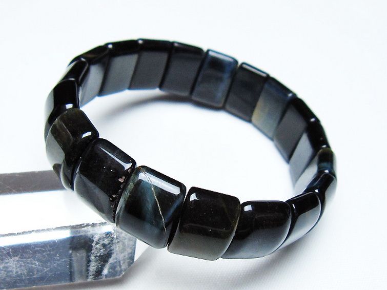 ブルータイガーアイ※青虎目石 バングル [t173-5050] 2枚目