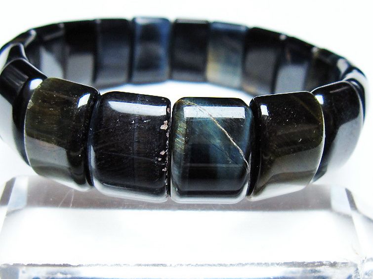ブルータイガーアイ※青虎目石 バングル [t173-5050] 3枚目