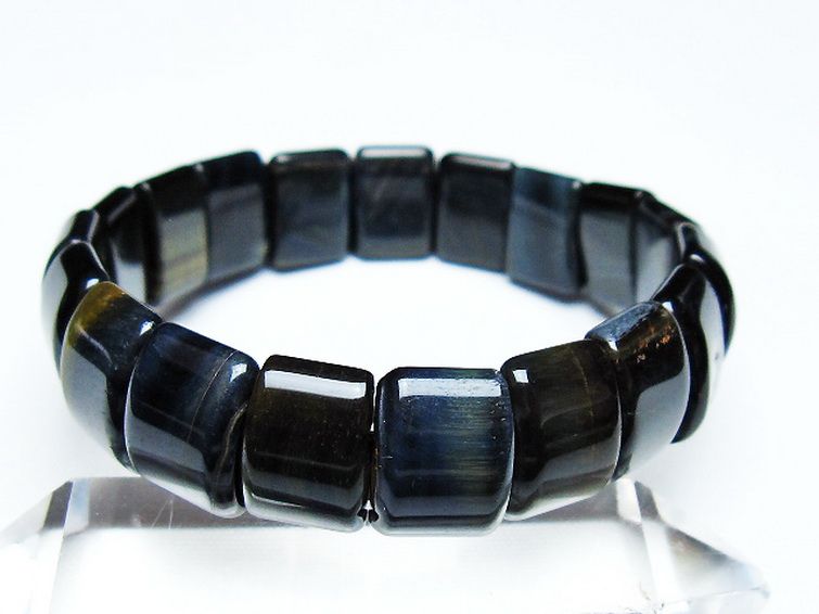ブルータイガーアイ※青虎目石 バングル [t173-5062] 1枚目