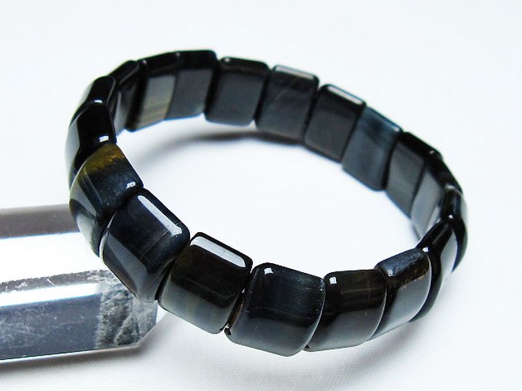 ブルータイガーアイ※青虎目石 バングル [t173-5062] 2枚目