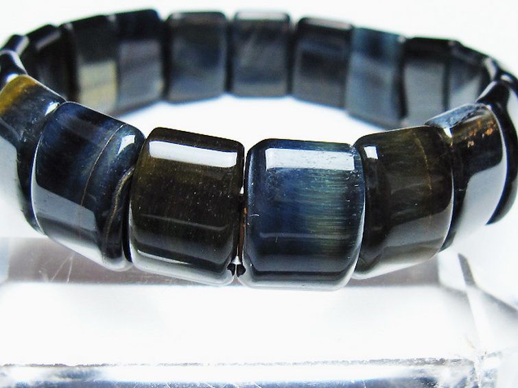 ブルータイガーアイ※青虎目石 バングル [t173-5062] 3枚目