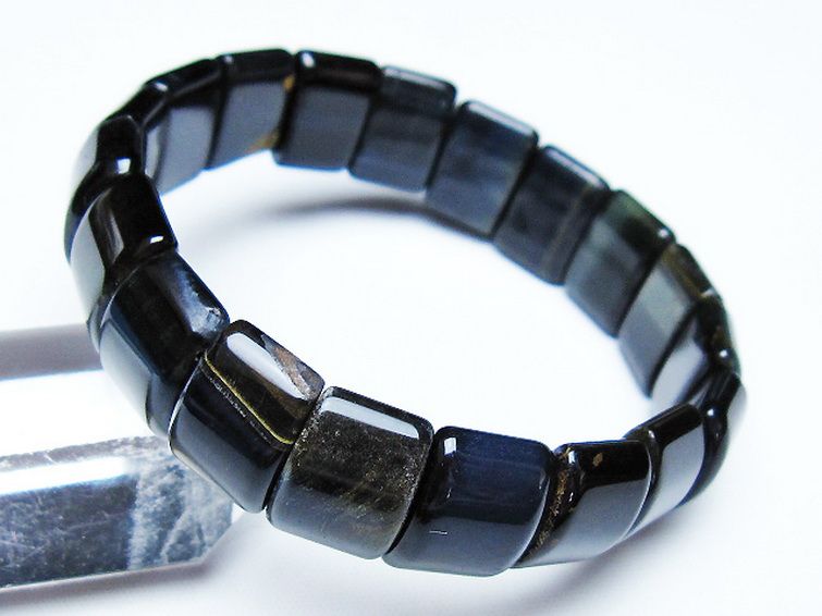 ブルータイガーアイ※青虎目石 バングル [t173-5092] 2枚目