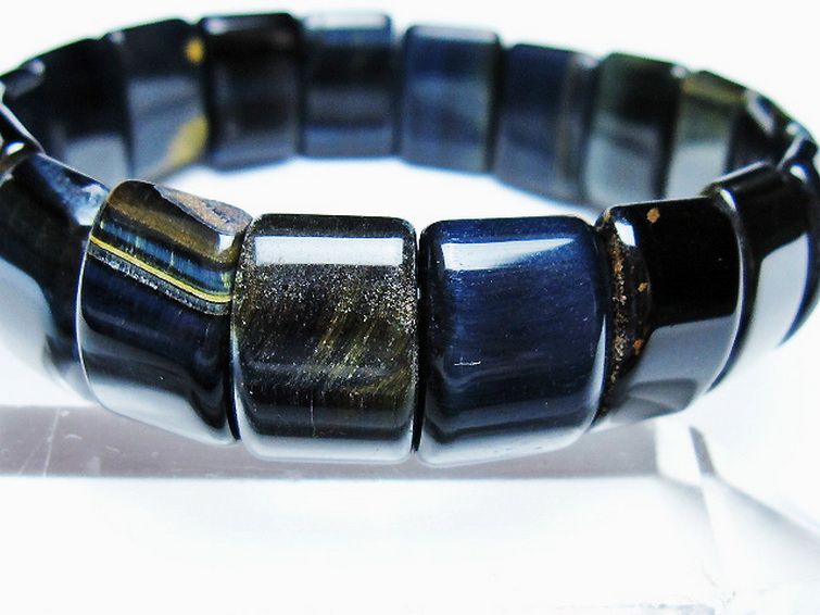 ブルータイガーアイ※青虎目石 バングル [t173-5092] 3枚目