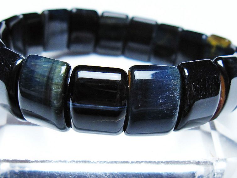 ブルータイガーアイ※青虎目石 バングル [t173-5093] 3枚目