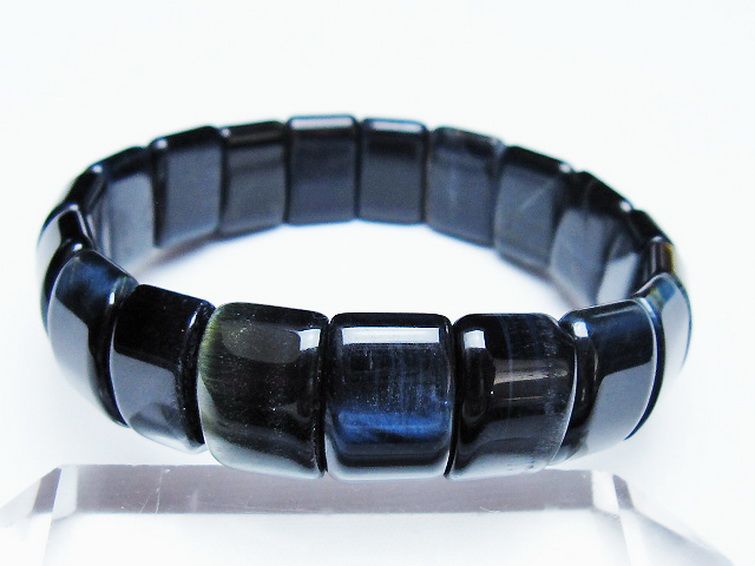 ブルータイガーアイ※青虎目石 バングル [t173-5113] 1枚目