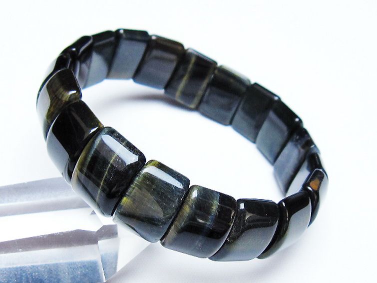 ブルータイガーアイ※青虎目石 バングル [t173-5134] 2枚目