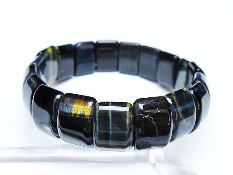 ブルータイガーアイ※青虎目石 バングル [t173-5160] 1枚目